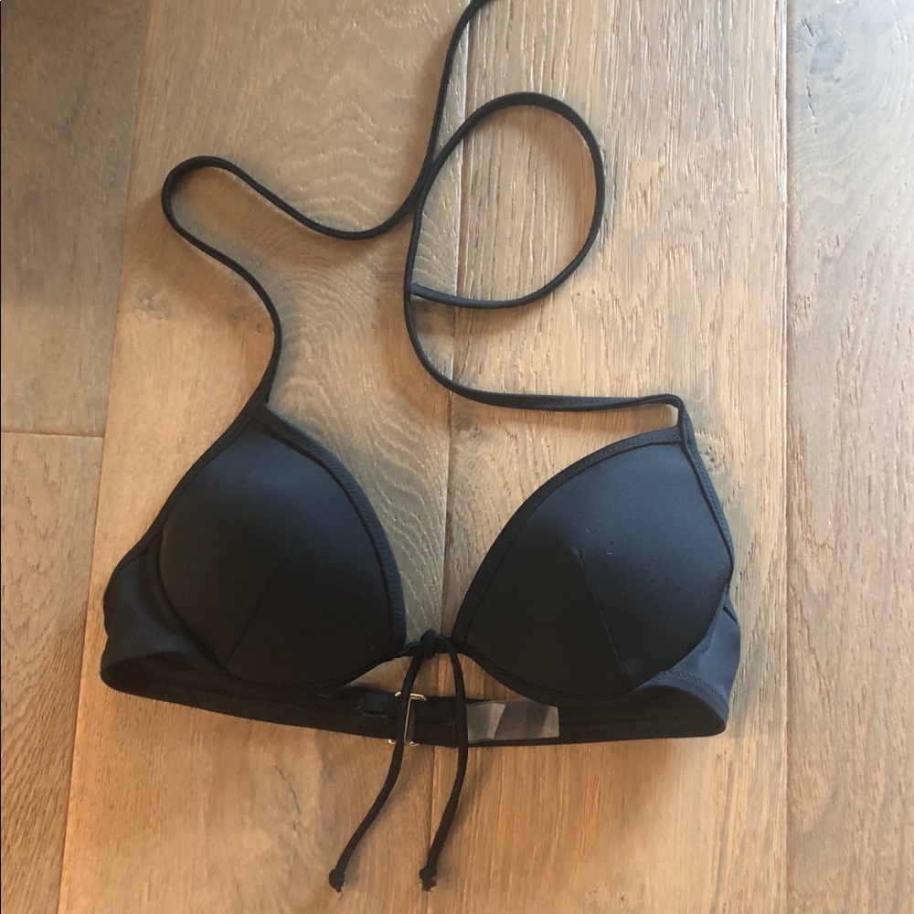 Victoria Secret swim suit top, 34 B, black